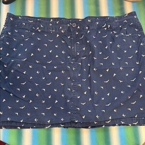St. John's Bay Navy Skort with White Bird Accent 20w